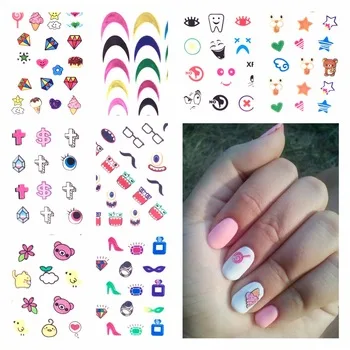 Monster Series 3D Nail Sticker Colorful Decals Manicure Nail Art Sticker Decoration
