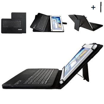 

Universal Wireless Bluetooth Keyboard Case For ASUS LG Acer HTC 9'' 10'' inch Tablet Bluetooth Keyboard Flip Leather Cover+Pen