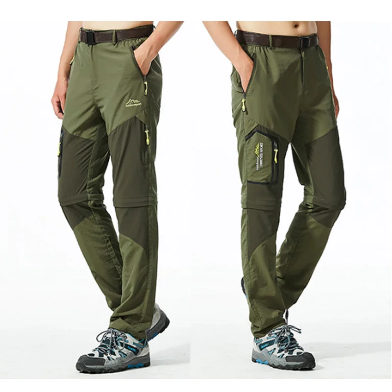 Camping climbing trekking fishing hiking cycling bike Outdoor Men Pants Breathable Quick Dry Trousers sports Summer Drop Ship