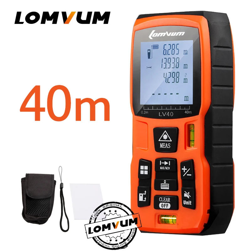 

LOMVUM 120m Trena Measure Tape Medidor Laser Ruler Rangefinders Digital Distance Meter Measurer Range Finder Lazer Metreler