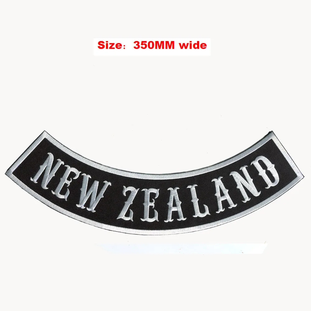 New Zealand Rocker Jacket For Full Back Embroidery Patch 350mm Wide