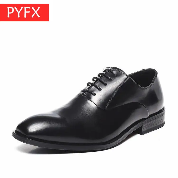 

Fall 2019 New Japanese Style Gentlemen Suit Business Leisure Flat Bottom Comfortable Black Luxury mens Leather Shoes Italian