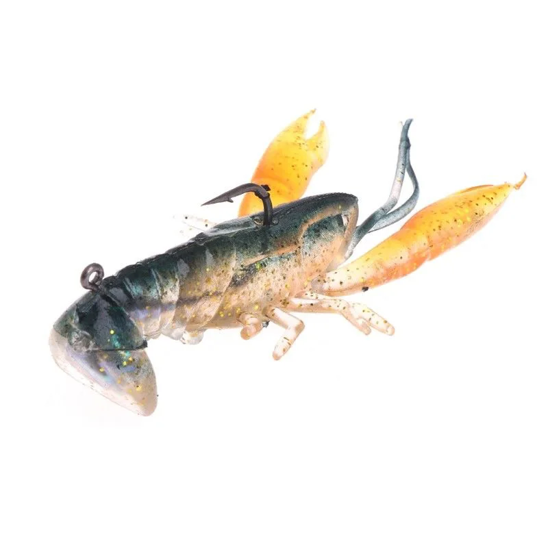 

Fishing Bait Artificial Lobster Soft Lure Hook Crawfish Shrimp Crabs Swimbait