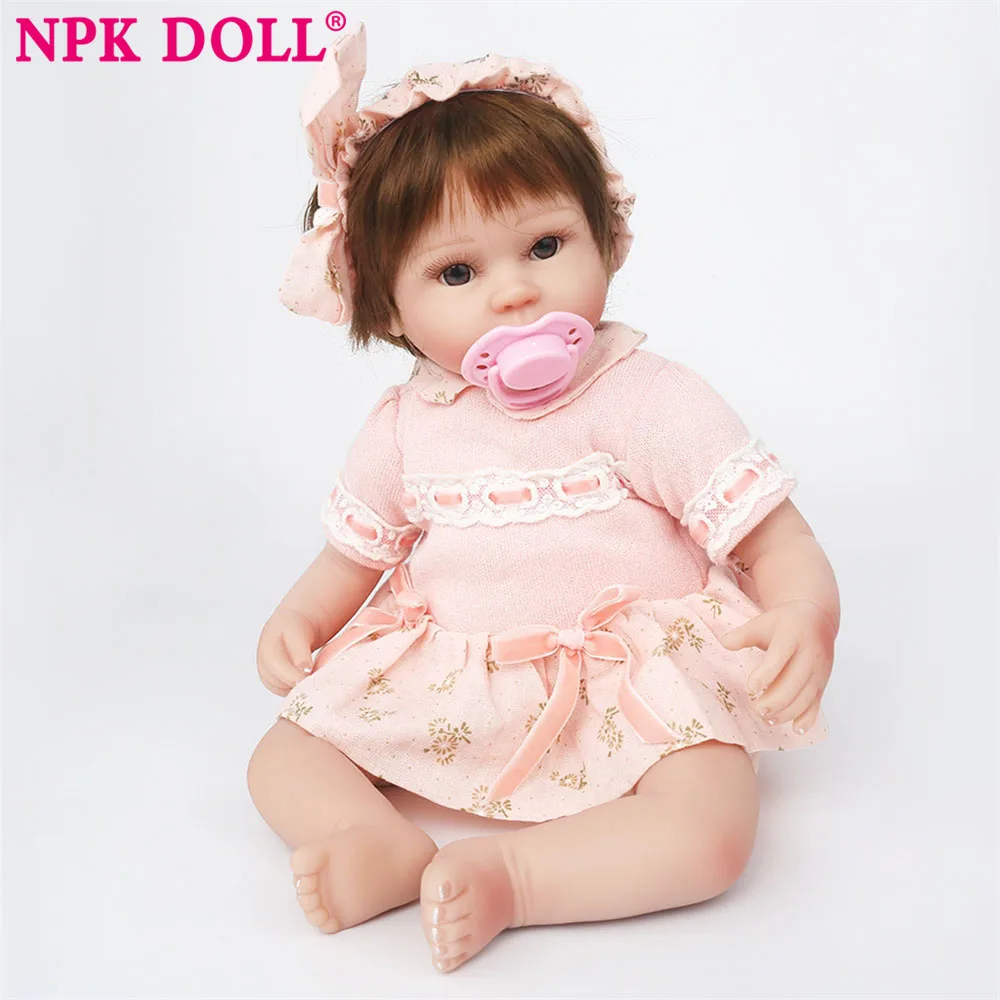

NPKDOLL bebe reborn dolls with soft silicone girl body newborn baby solid cheaper price reborn dolls for girls children newborn