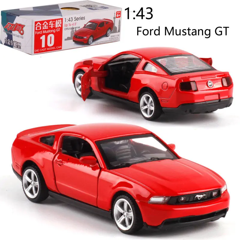 CAIPO 1:43 Ford Mustang GT литая задняя модель автомобиля литая под давлением металлическая модель автомобиля для мальчика Коллекция игрушек друг детский подарок