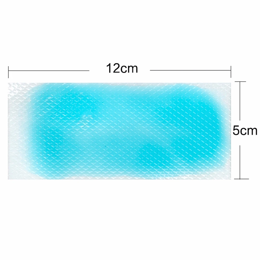 7 шт./партия kongdy 5x12 см охлаждающий гелевый патч для температуры и для снятия головной боли холодная наклейка ребенок/взрослый натуральный Травяной коврик для физического охлаждения