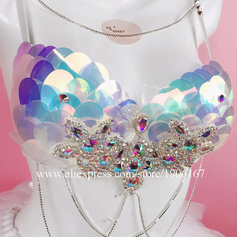 Electric syllable festival di di rave ladies black and white scales set luminous led tutu03