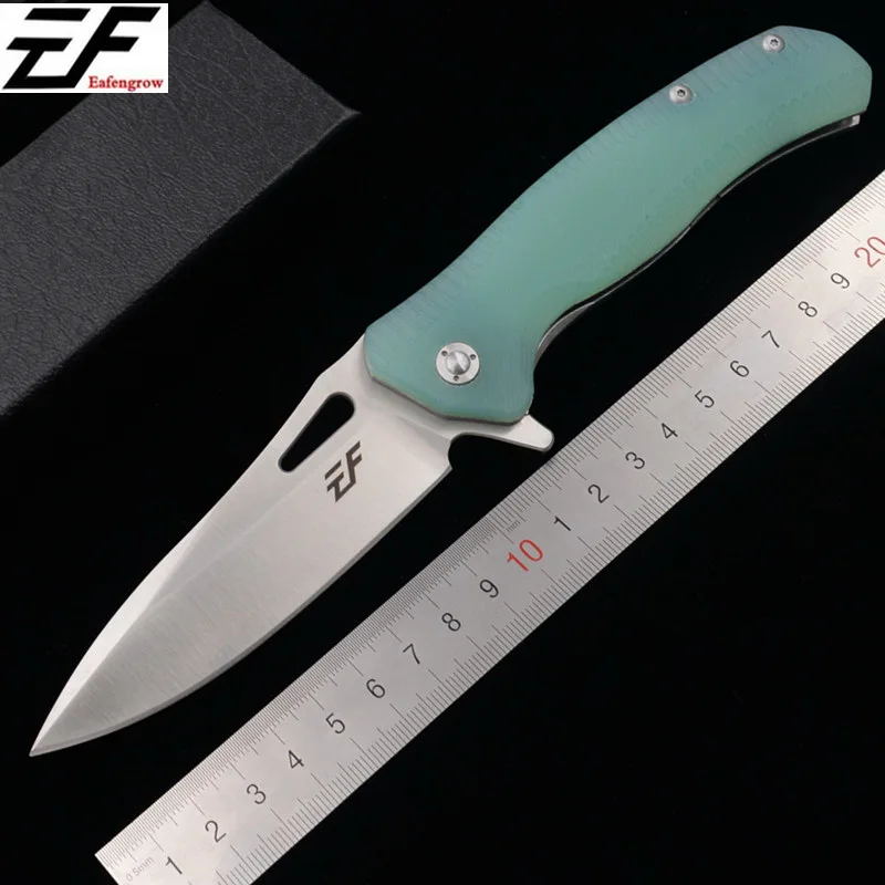 JUFULE EF1931 шариковый подшипник filpper D2 лезвие G10 сталь Ручка складной Открытый ножи выживания фрукты EDC инструмент Охота в походе Кухня Ножи