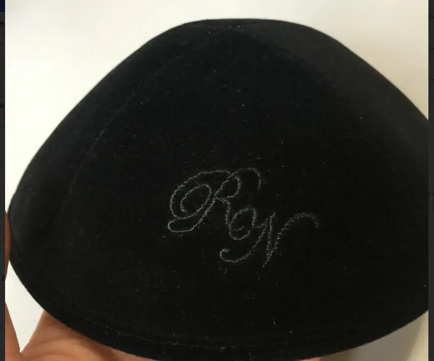 

CUSTOMIZED KIPPA, KIPPAH, WEDDING VELVET KIPOT, KIPPOT, PERSONAL KIPA,
