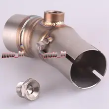 Средний выхлопной трубы, пригодный для Kawasaki EN6R 2010 2011 2012 2013 Нержавеющая сталь