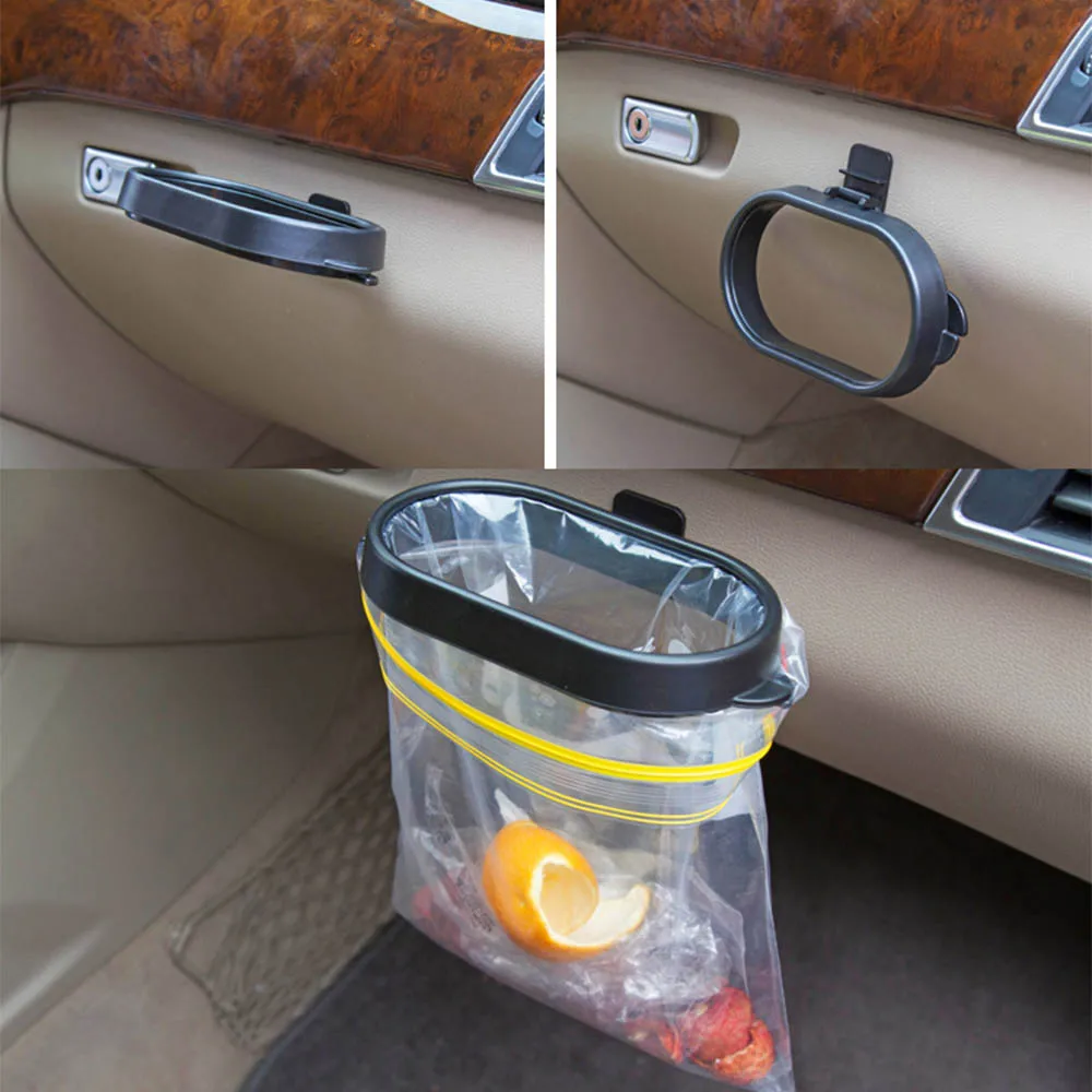 

Universal Trash Can frame for Car Automoboiles Trash Bin Frame Auto Garbege Waste Bag Holder Plastic Organizer Box Accessories