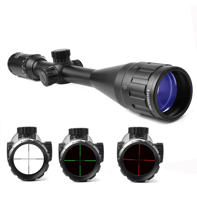 

ZEISS 6-24X50 Tactical Optical Riflescope Red and Green Illuminated Rifle Scope Optics Hunting Scopes for Airsoft Sniper
