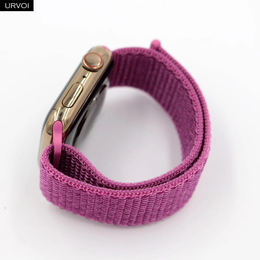 URVOI Sport loop для apple watch series 4 5 3 2 1 band iwatch двухслойный Воздухопроницаемый ремешок