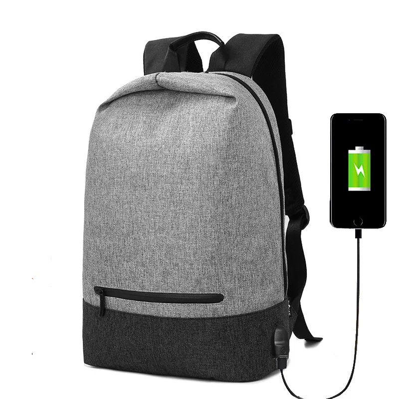 Urban Backpack Men USB Charge Laptop Backpack Minimalist Fashion Anti ...