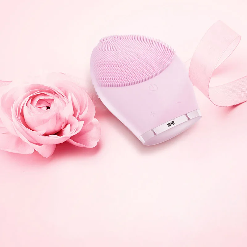 Electric Facial Cleansing Brush Waterproof Face Skin Scrub Massager Silicone Vibration Scrubber Pore Clear Blackhead Remover