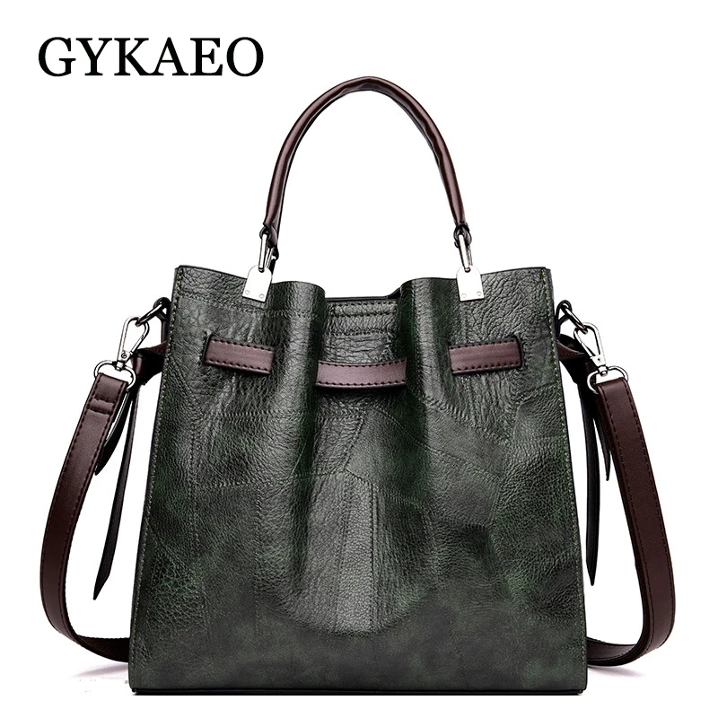 

GYKAEO Luxury Handbags Women Bags Designer Street Leisure Crossbody Bag Lady Leather Single Shoulder Bags Female Vintage Handbag