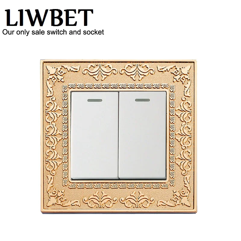 Diagram 16a Gold Color 3 Gang 1 Way 2 Way Wall Switch And 250v