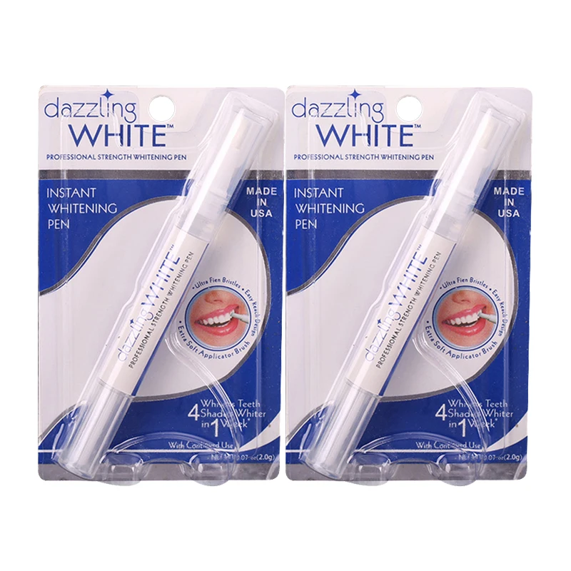

2 pcs Teeth Whitening Rotary Peroxide Gel Tooth Cleaning Kit Easy to Carry Dazzling White Teeth Whitening Pen