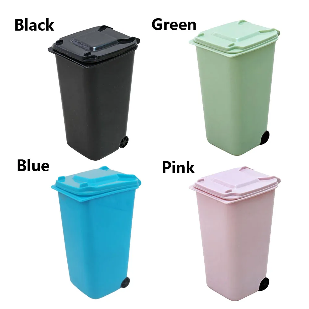 

Bin Desktop Pen Holder Bucket Home office Mini Storage Garbage Can