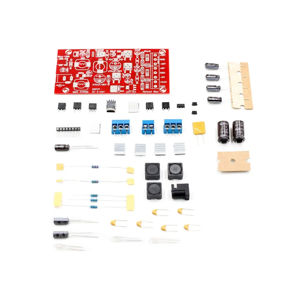 Новый DIY модуль питания USB Boost с одним поворотом Двойной линейный Регулируемый