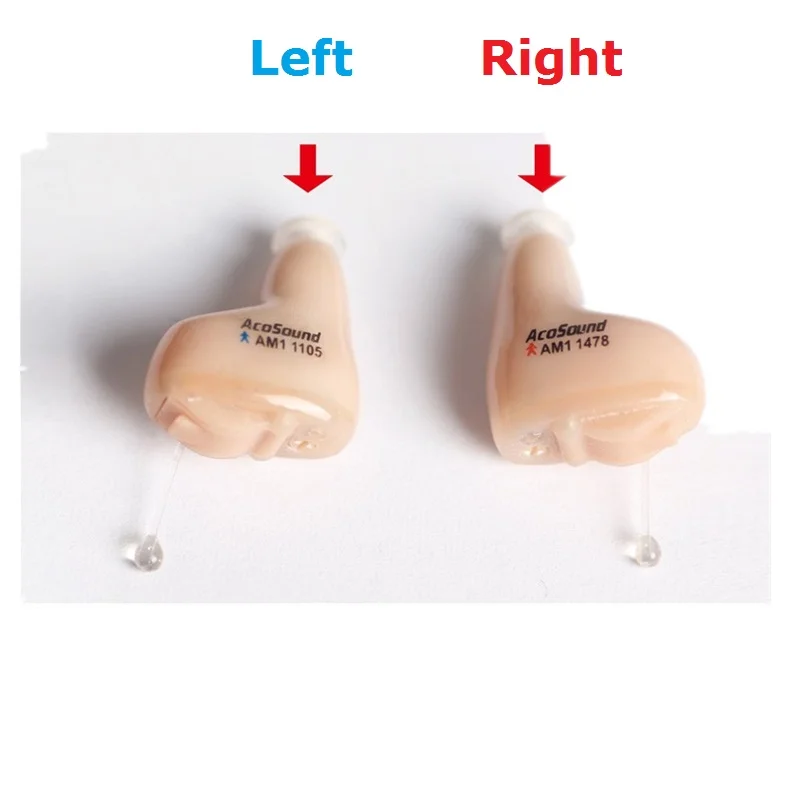 1 пара 610IF цифровые CIC слуховые аппараты невидимые AcoSound слуховые аппараты мини-усилители маленькая Рубрика слуховой аппарат