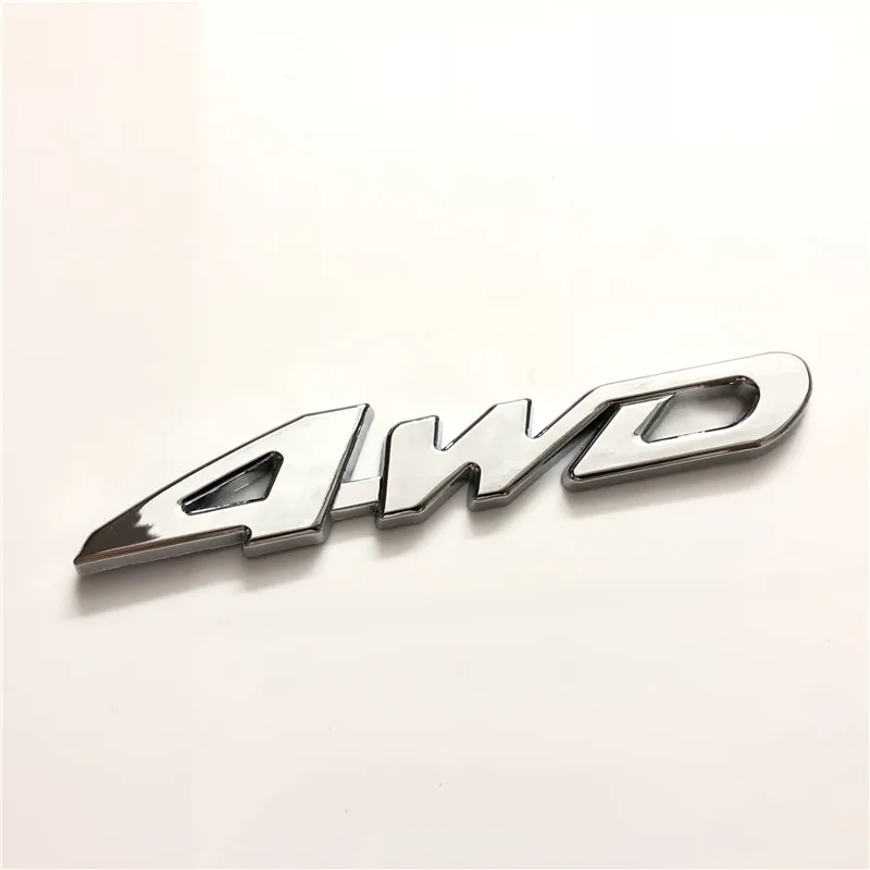 50X стайлинга автомобилей 3D металлический Стикеры 4WD V6 V8 3D хромированная Автомобильная задняя дверь автомобиля Стикеры багажник эмблема для багажника переводная картинка