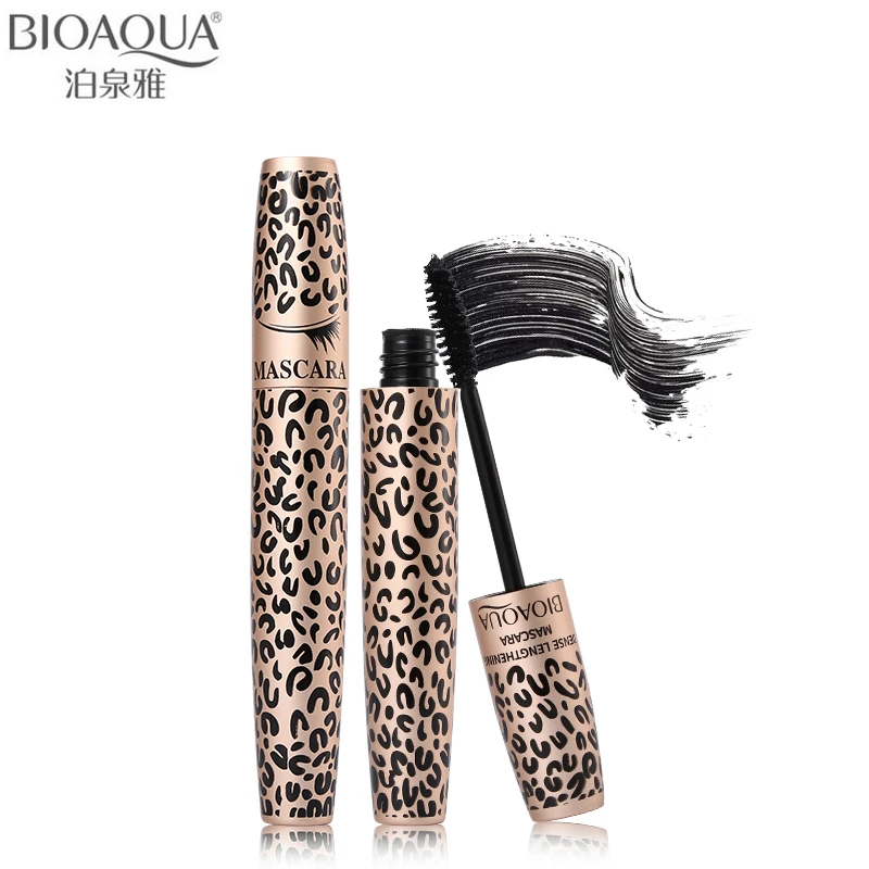 BIOAQUA Brand Leopard 3D Black Lengthening Mascara Makeup Kit Waterproof Curling Thick Extension Eyes Volume Eyelashes 2