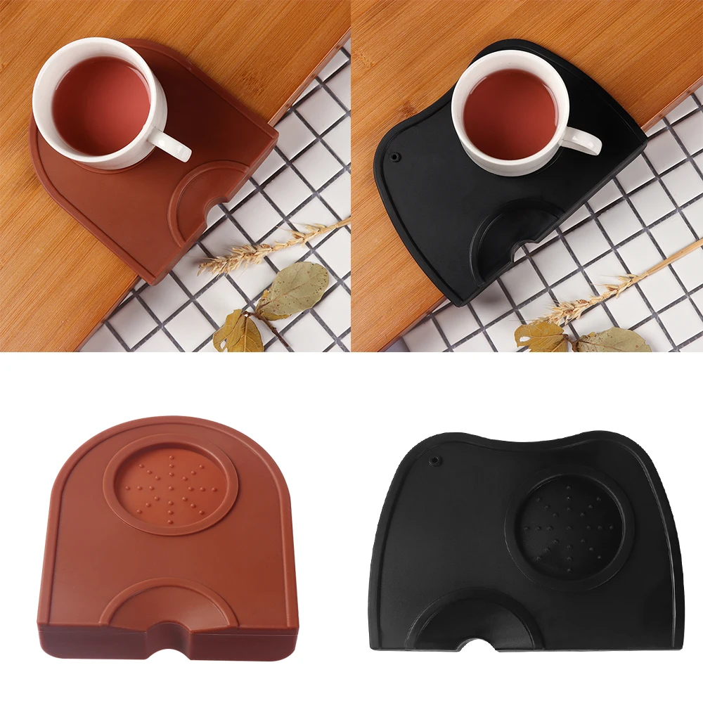 

2 size Coffee Silicone Pad Manual Barista Espresso Latte Art Pen Tamper Coffee Silicone Holder Coffeeware Tool