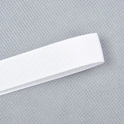 Elegant Grosgrain Ribbon Collection - Black, White, Silver, Red - Perfect for DIY Decorations and Wedding Parties, 100 Yards