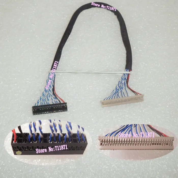 LVDS 2ch 8bit DF14 LCD Screen Cable S8 30P Line of 24P to 24Pin кабель для ЖК панели screen line Wire | Электроника
