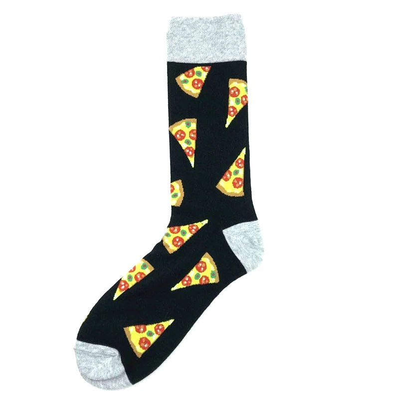 Носки для игры в футбол с изображением пиццы Бультерьера кофе регби Короткие хлопковые мужские носки с забавным Китом женские зимние мужские унисекс счастливые носки для женщин