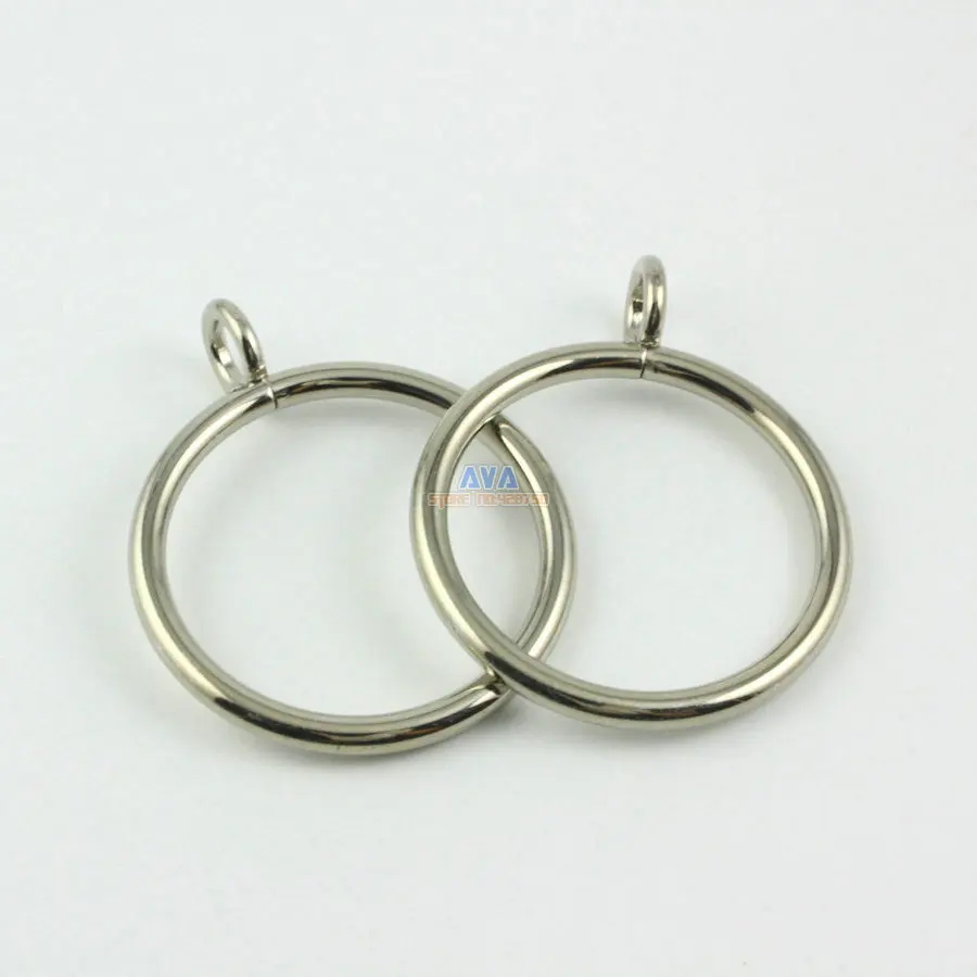 silver curtain hooks