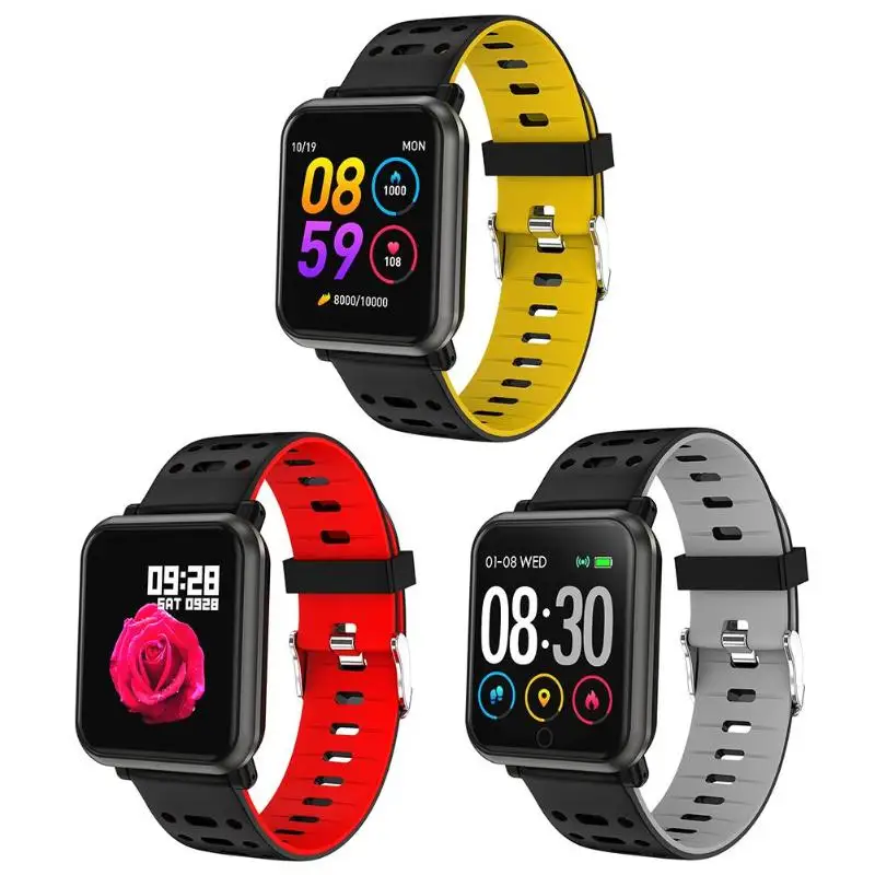 

P11 IP67 Waterproof Heart Rate Blood Pressure Monitor Call Reminder Smart Band Waterproof Smart Bracelet