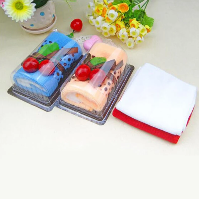 Уникальный дизайн мини полотенца Swiss Roll Pattern 2 шт./лот мягкие хлопковые детские