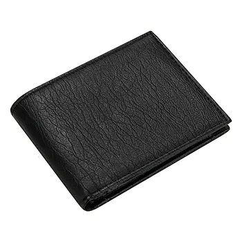 

Business Bifold Black Wallet for Men Luxury Pu Leather Men's Short Wallet With Coin Pocket Purse Casual Small Card Holders Male