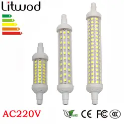 Litwod Z20 светодиодный R7S Керамика материал 10 Вт 15 Вт 20 Вт SMD2835 AC220V угол луча 360 градусов 78 мм j78 118 мм J118 135 мм J135 светодиодный лампы