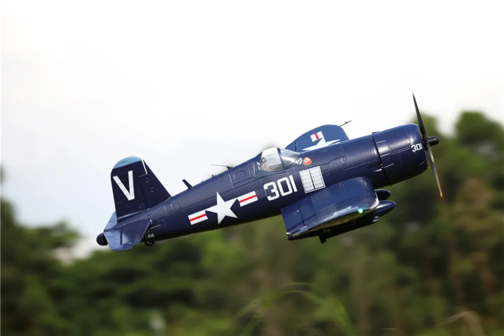 FMS 1700 мм 1 7 м (66 9 дюйма) F4U Corsair 6S 6CH с закрывающимися клапанами убирает PNP