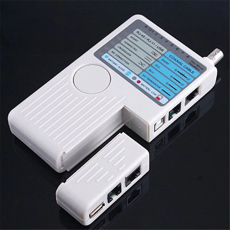 

Universal Accurate Remote RJ11 RJ45 USB BNC LAN Network Phone Cable Tester Meter LAN Networking Tool for Phones High-Efficiency