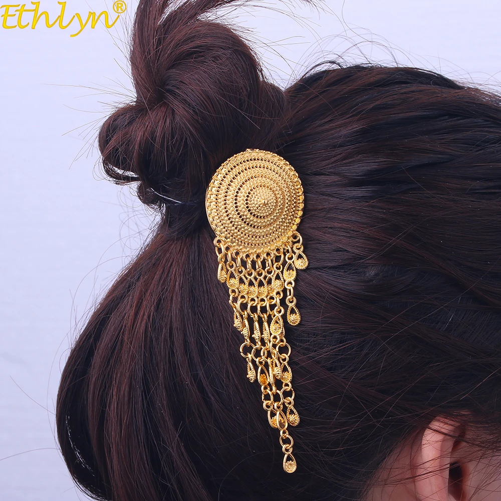 Ethlyn Southeast Asian Women Jewelry Thai Style Gold Color Hair Stick  Thailand Daily Use Wear Accessories P146 - Hair Jewelry - AliExpress