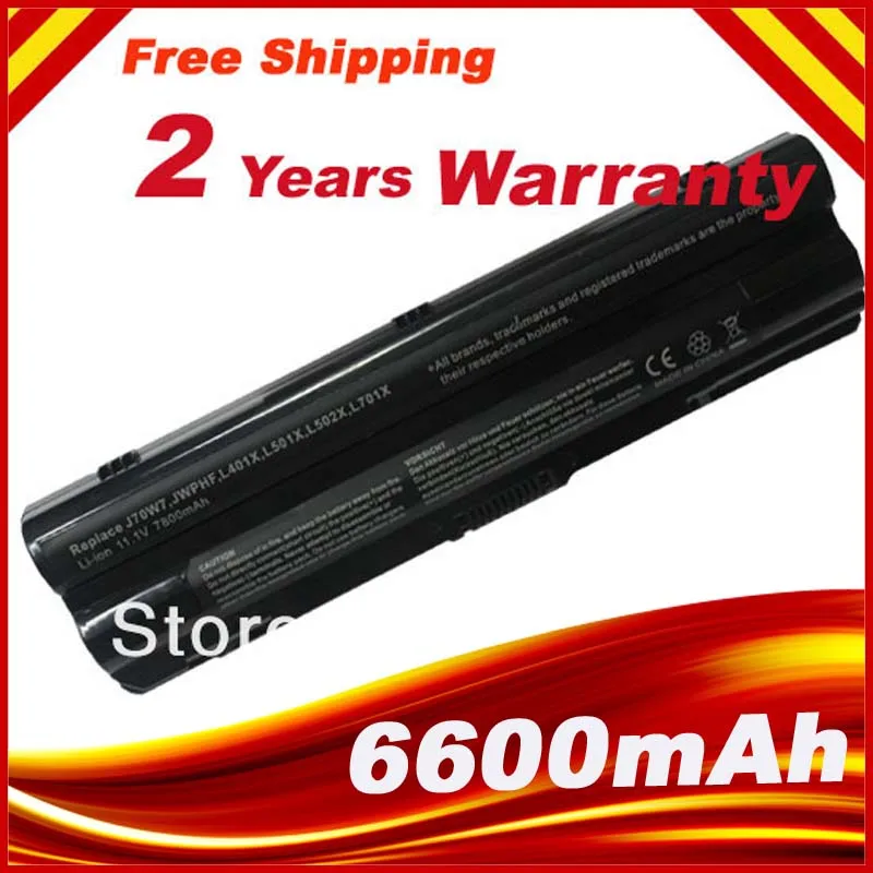 9 Cell 7800mAh replacement battery for Dell XPS 17 L701X L702X 15 L501X