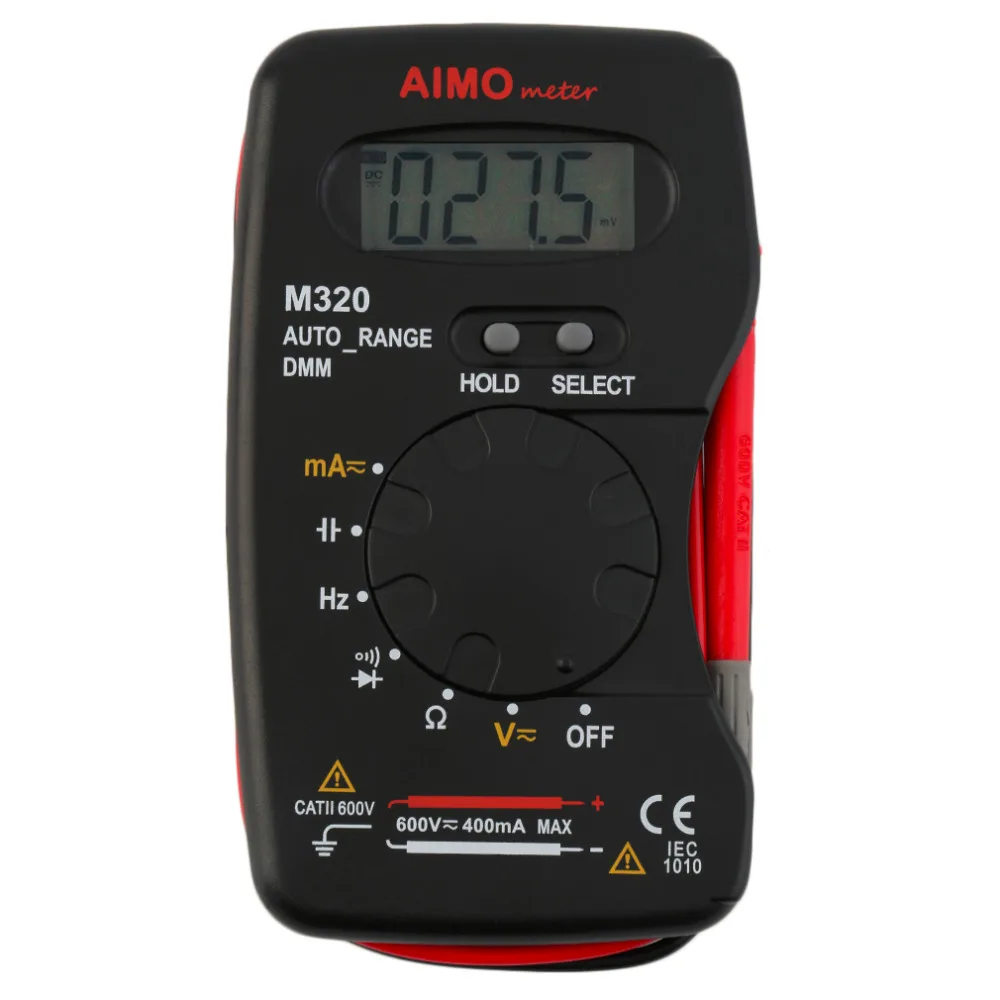 Pocket Digital Multimeter DMM Frequency Capacitance Tester