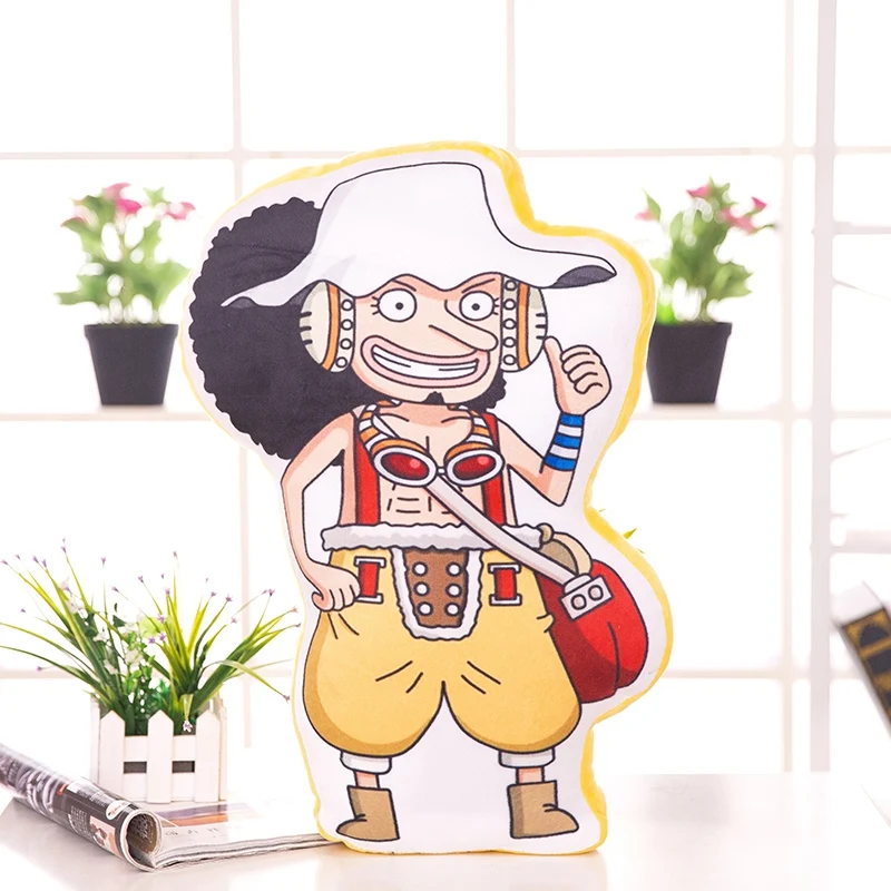50 см творческий 3D Аниме One Piece Рисунок Плюшевые Подушки Детские Мягкая игрушка мультфильм Луффи Санджи Зоро Усопп Чоппер милые куклы для детей