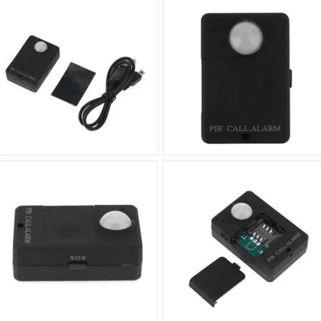 Mini GSM PIR Alarm Motion Sensor Alarm Infrared Wireless GSM Alarm Anti-theft Motion Detector With EU Plug High Sensitivity 3