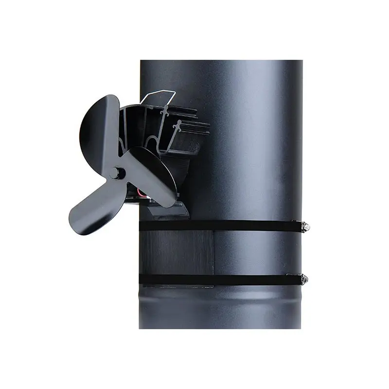 New Designed Stove Pipe Fan For Incline Surface Fixed On The Chimney Pipe Of Wood/Log Burner/Fireplace Winter Warm Accessories