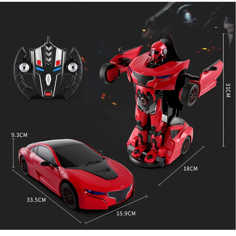 rastar remote control transformable car