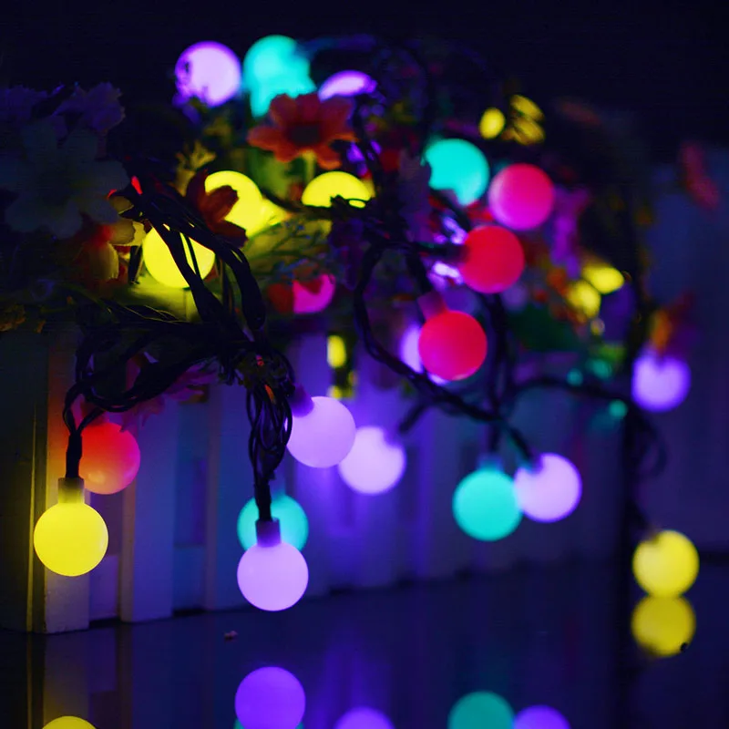 Small white ball-solar string lighs (7)