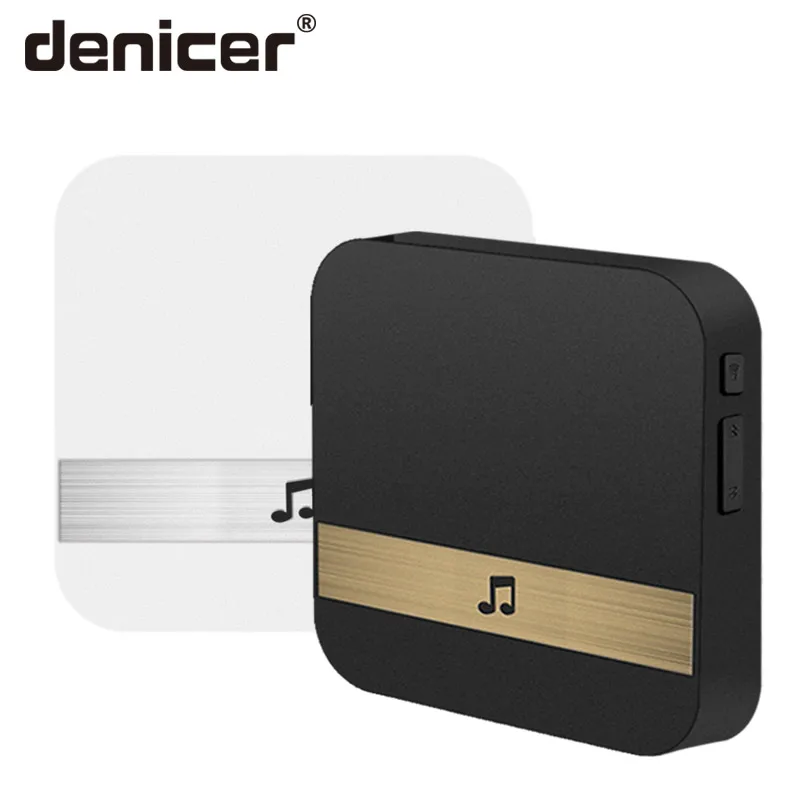 

denicer Smart Indoor Doorbell High Quality Wireless WiFi Door Bell Waterproof Home Cordless Door Bell US EU UK Plug AC 110-220V