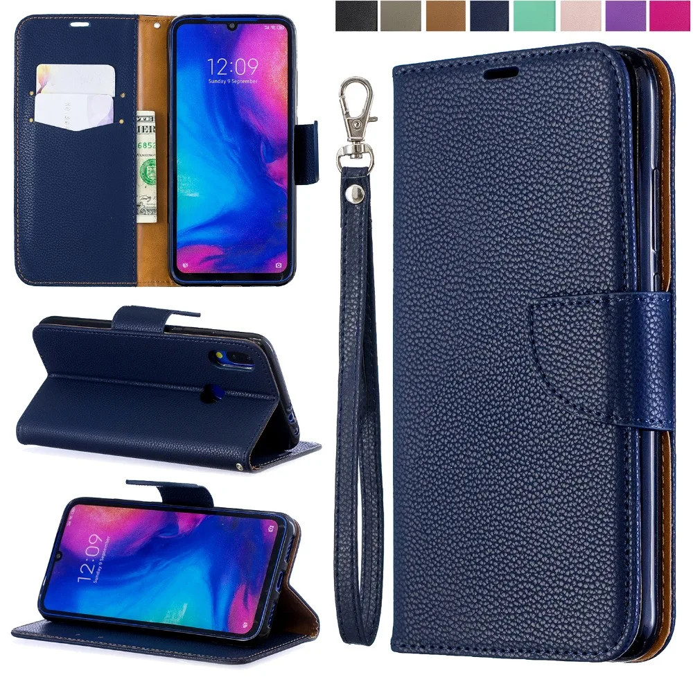 

Funda sFor Global Version Xiaomi Redmi Note 7 Double Colors Case For Xiaomi Redmi 7 Redmi7 Litchi Leather Cover Redmi Note7 Pro