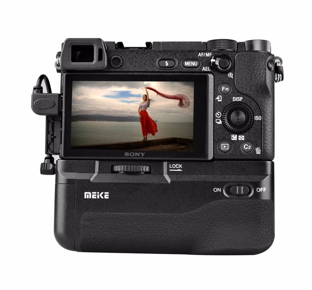 Meike MK-A6300 PRO Battery grip Built-in 2.4GHZ Remote Controller Up to 100M to Control shooting for sony a6400,a6300,a6000