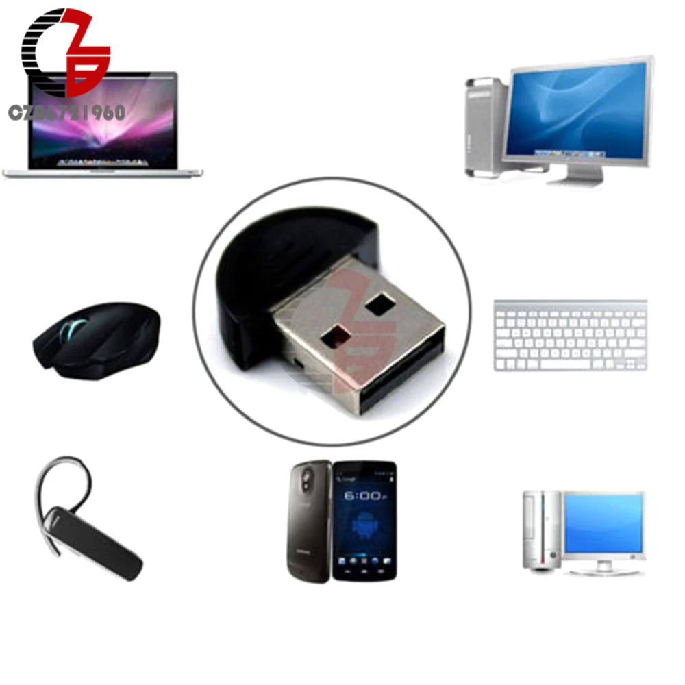 

Mini USB2.0 EDR Wireless Bluetooth Dongle Adapter for Laptop PC